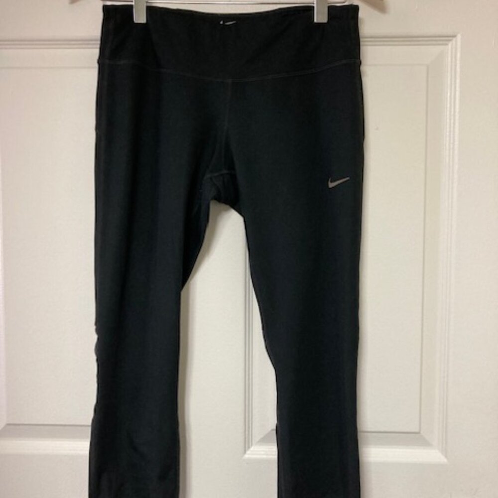 Nike Black Dri-Fit Capri Running Leggings - Medium